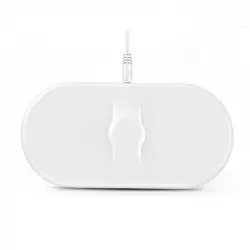 Devia Cargador Inalámbrico Triple para Apple Watch/iPhone y Airpods Blanco