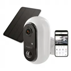 Muvit iO Cámara con Batería Exterior WiFi FullHD 1080P + Panel Solar 3W