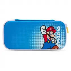 Power A Funda Semirrígida Slim Azul Mario Pop Art para Nintendo Switch/Lite/OLED