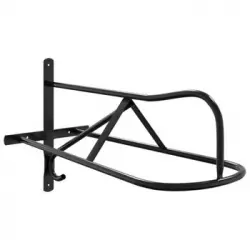 Soporte De Silla De Montura De Pared Hierro Negro Vidaxl