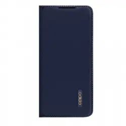 Oppo Funda PU Flip Case Azul para A91