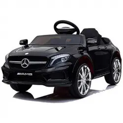 Ataa Cars Coche Eléctrico con Licencia Mercedes GLA AMG 12V Negro
