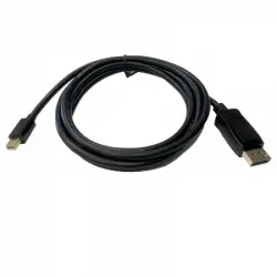3Go Cable Mini DisplayPort Macho a DisplayPort Macho 2m Negro