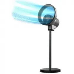 Cecotec TotalPure 2in1 MoonStyle Ventilador de Pie Bladeless con Purificador 35W Negro