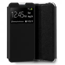 Cool Funda Flip Cover Liso Negro para Oppo Find X2 Neo