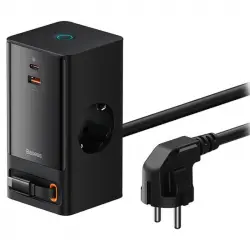 Baseus PowerCombo Tower 5 in 1 Estación de Carga Rápida 65W Negra