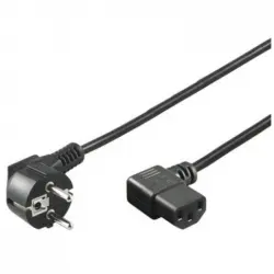 Goobay Cable de Alimentación para CPU Acodado C14/C13 5m Negro