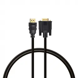 PcCom Essential Cable HDMI a VGA de 1.8m Negro