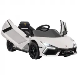 Aiyaplay Coche Eléctrico Para Niños De +3 Años Lamborghini Revuelto Blanco
