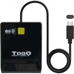 TooQ TQR-211B Lector de DNIe USB-C Negro