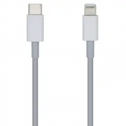 Aisens Cable USB-C a Lightning Macho/Macho 20cm Blanco