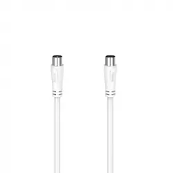 Hama Cable Coaxial Antena Macho/Hembra 5m Blanco