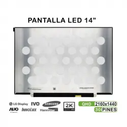 Pantalla Led De 14" Para Portátil P140zka-bz1 30 Pines 2k