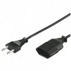 Goobay Cable de Alimentación para Extensión CEE 7/16 3m Negro