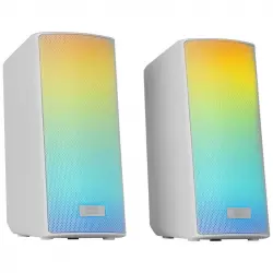 Mars Gaming MSRGB2 Altavoces Compactos Bluetooth 5.3 RGB DSP Frontal 15W Blanco