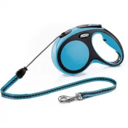 Correa Flexi New Comfort Cordón M 8 metros Azul