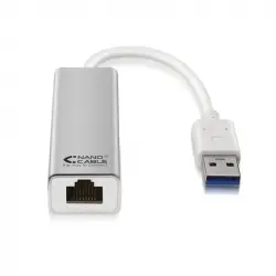 Nanocable Conversor USB 3.0 a Ethernet Gigabit 15cm