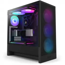 NZXT H5 Flow RGB 2024 Midi Tower E-ATX Cristal Templado USB-C Negra