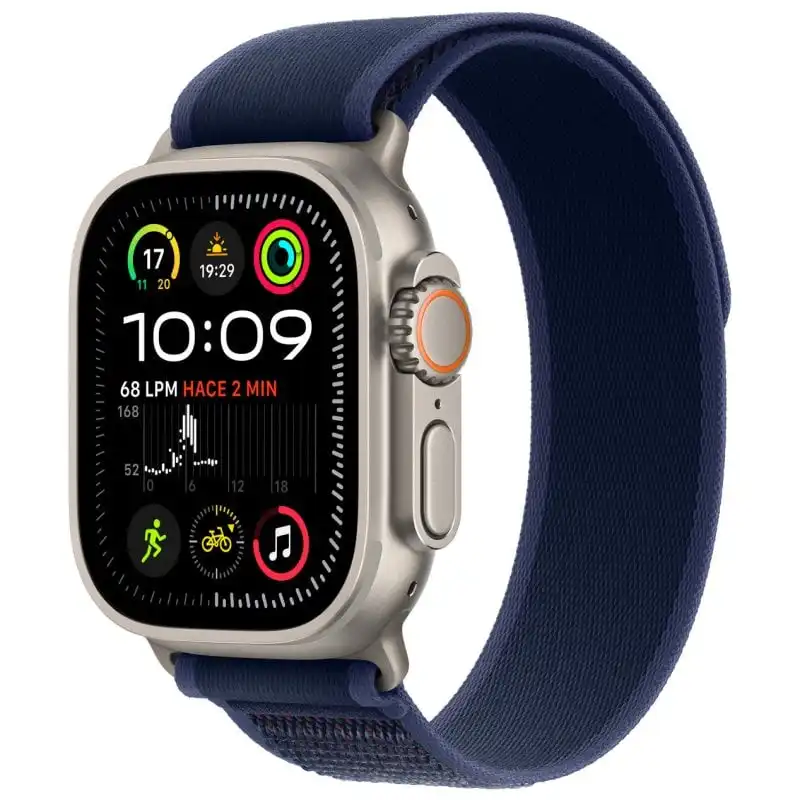 Apple Watch Ultra 2 GPS + Cellular 49mm Caja Natural Titanio con Correa Trail Loop M/L Azul
