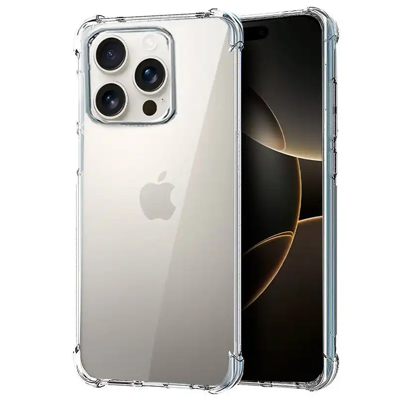Cool Funda AntiShock Transparente para iPhone 16 Pro