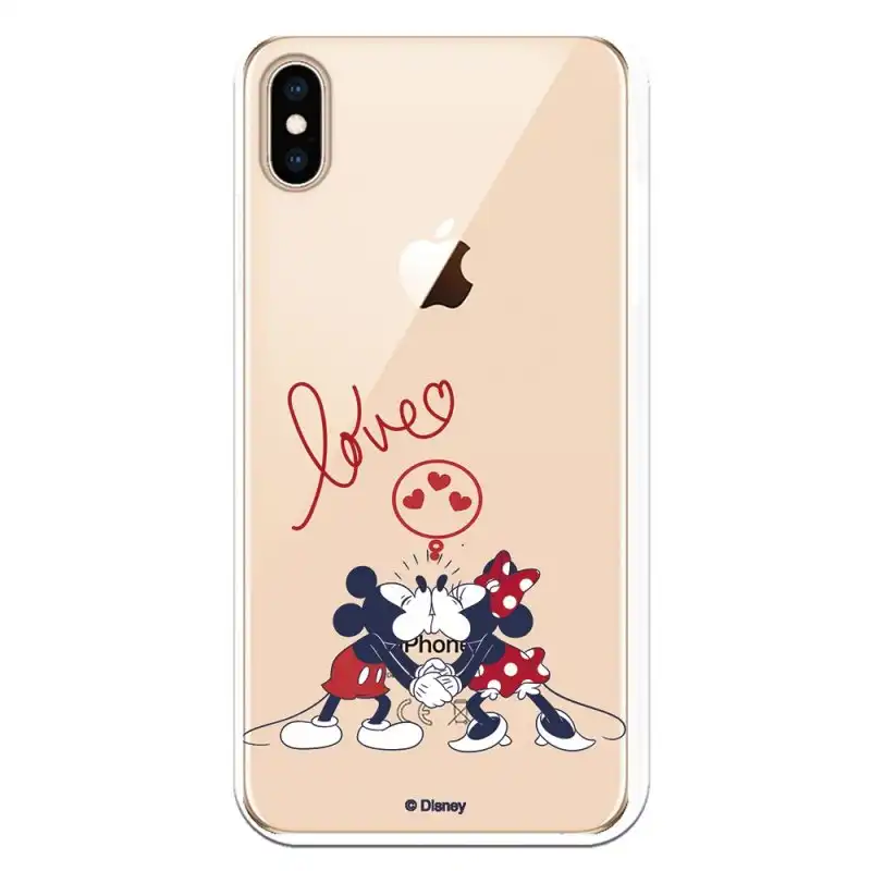 Funda Oficial de Disney Mickey y Minnie Love para iPhone XS Max