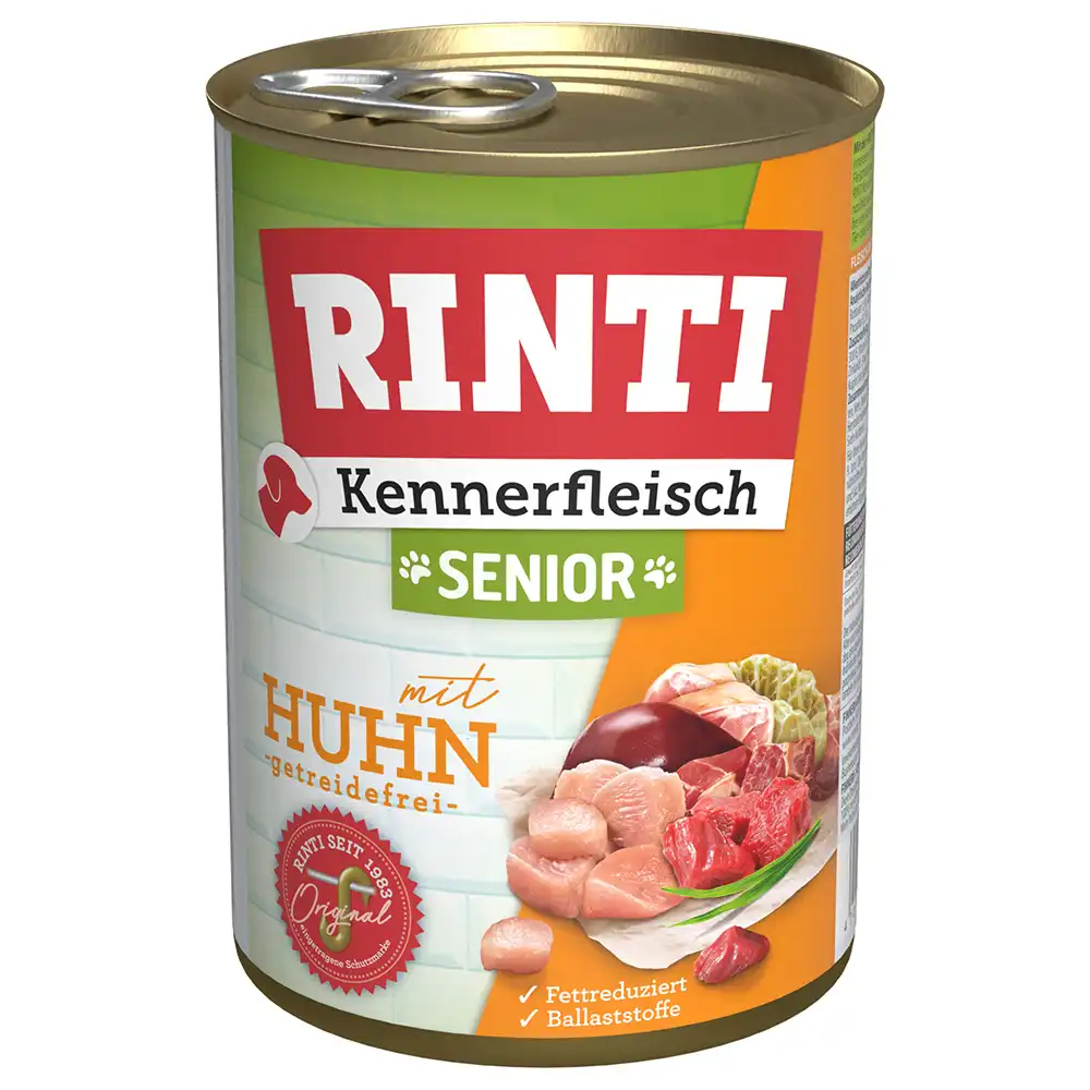 Rinti Kennerfleisch Senior - 6 x 400 g - Pollo