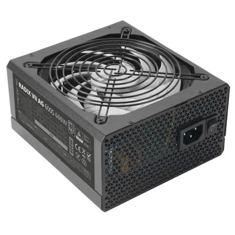 Tacens RADIX VII AG 600S Fuente Alimentación ATX 600W 10 Años Garantía 80plus Silver 87% Negro