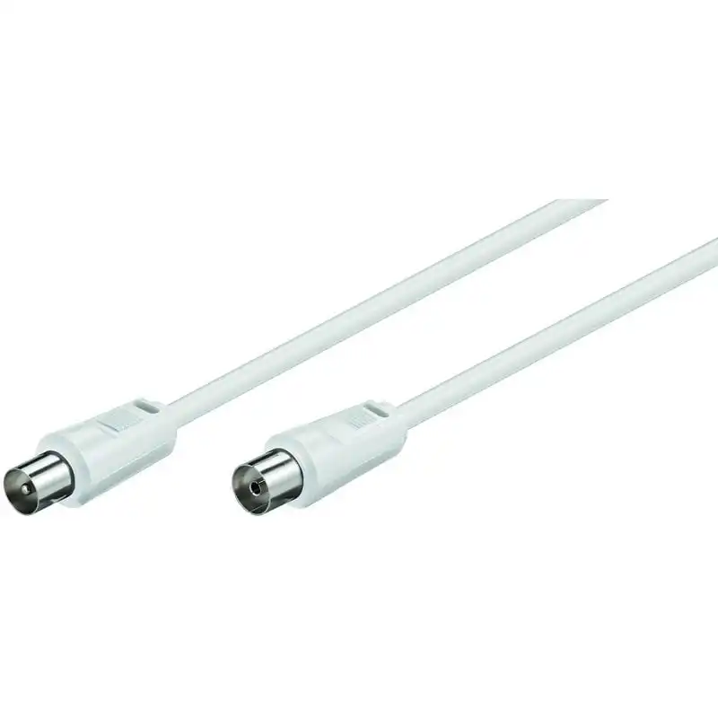 Goobay Cable Coaxial Antena 1.5m Blanco