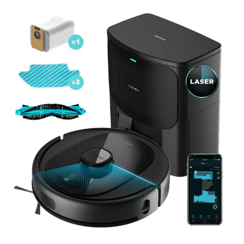 Cecotec Conga 7490 Immortal Home X-treme Robot Aspirador con Base de Autovaciado Negro
