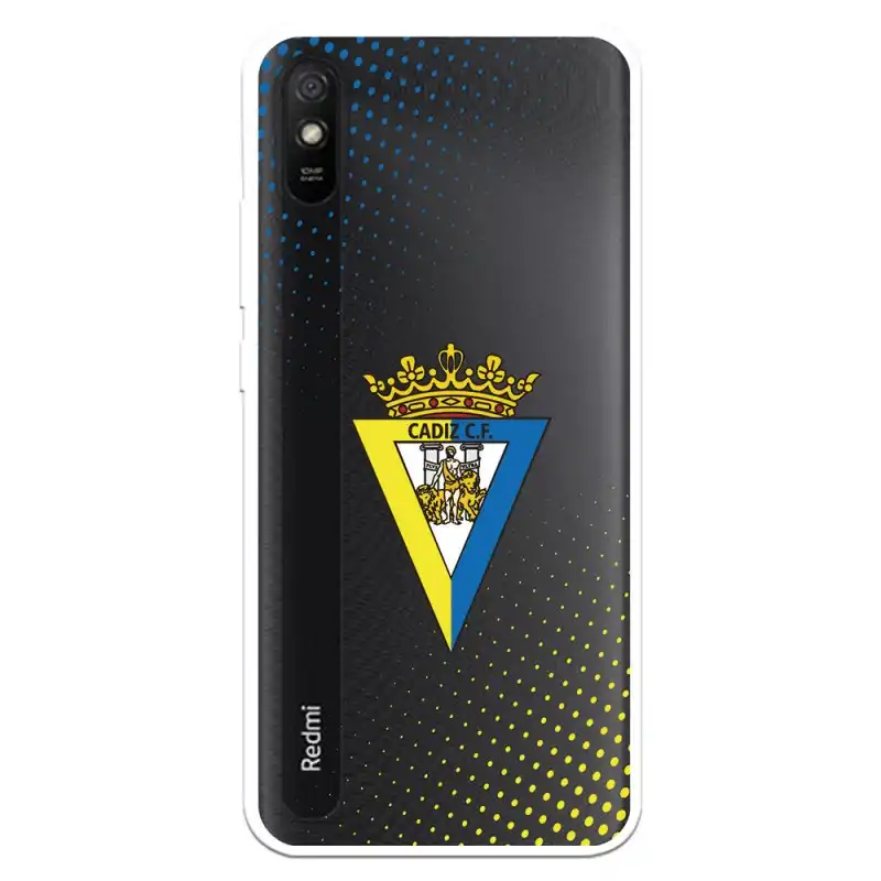 Funda Licencia Oficial Cádiz CF Escudo Transparente para Xiaomi Redmi 9A