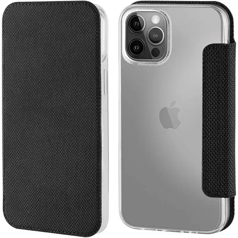 Muvit Funda Folio Negra para Apple iPhone 12/12 Pro