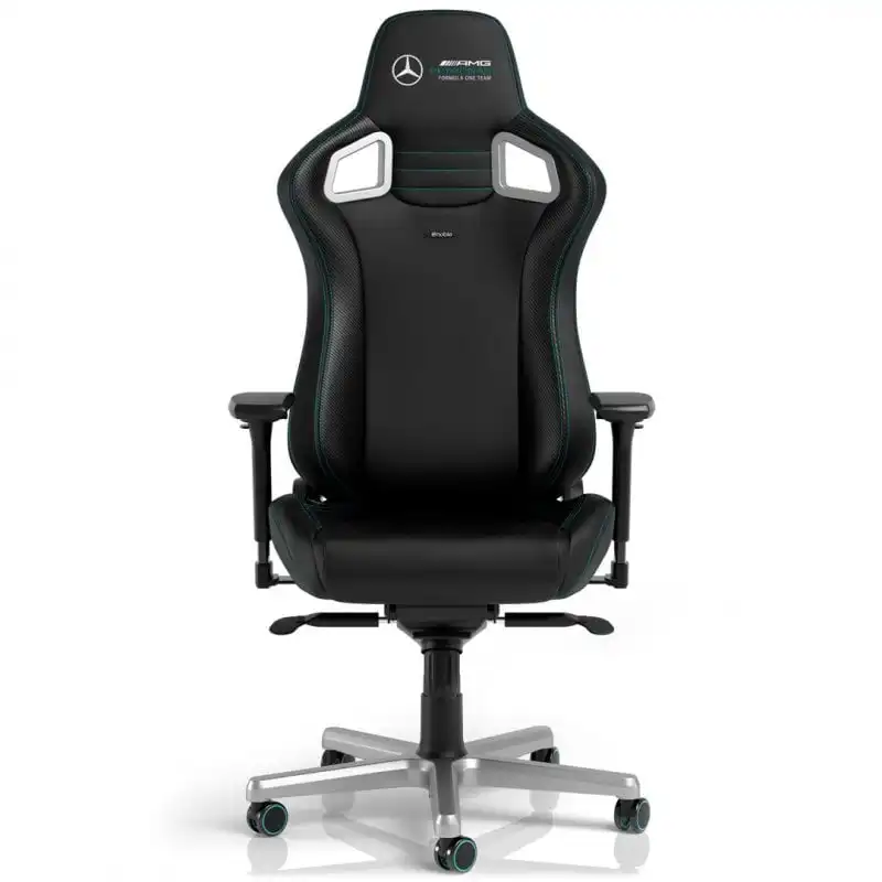 Noblechairs Epic Cuero PU Mercedes-AMG Petronas F1 Team Silla Gaming Negra