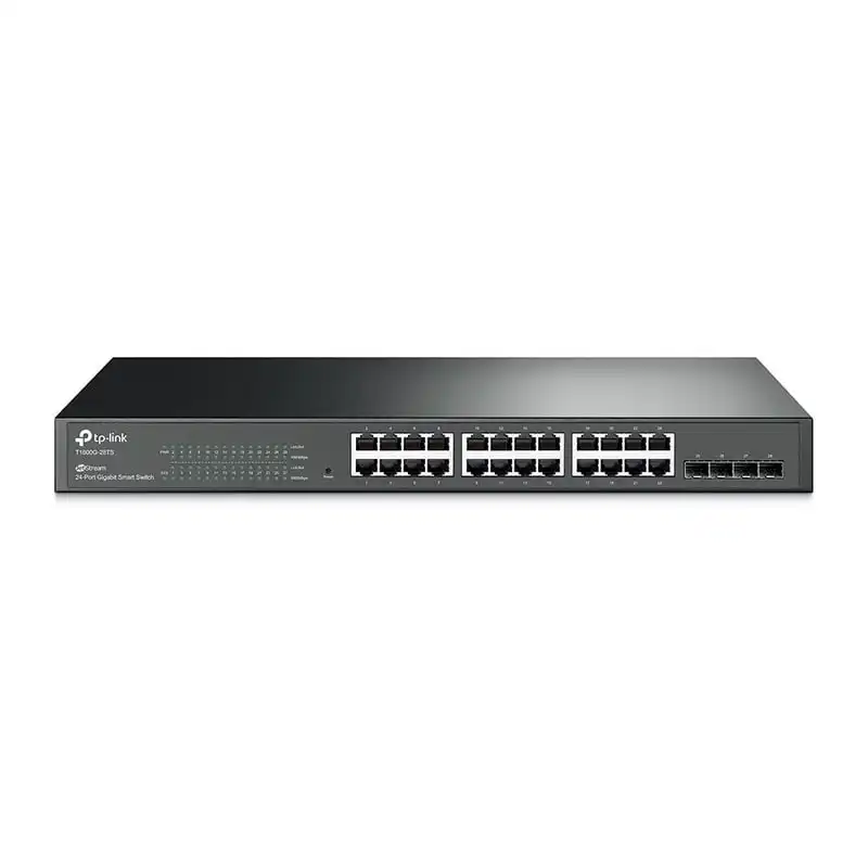 TP-Link T1600G-28TS Switch Smart Gigabit de 24 Puertos con 4 Ranuras SFP JetStream