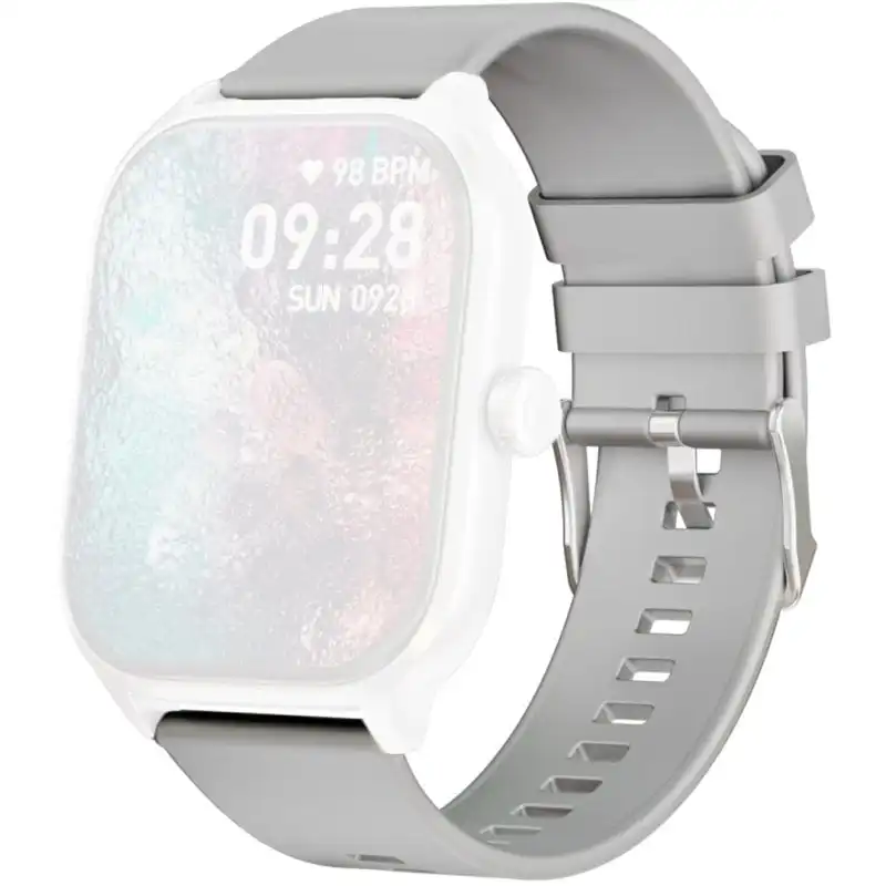 PcCom Essential Fit Max Strap Correa para Reloj Smartwatch Fit Max Silicona Gris