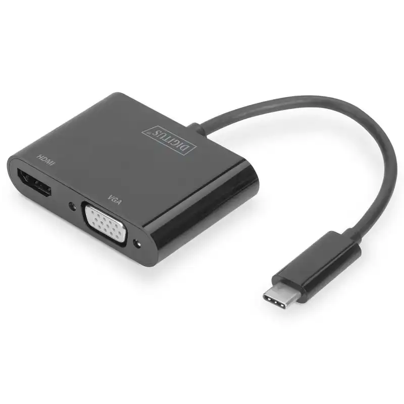 Digitus Adaptador USB Type-C a HDMI/VGA