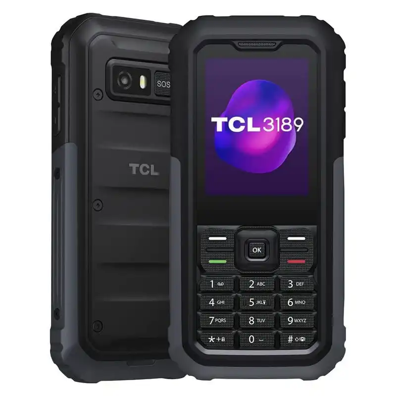 TCL 3189 Móvil Rugerizado Gris Libre