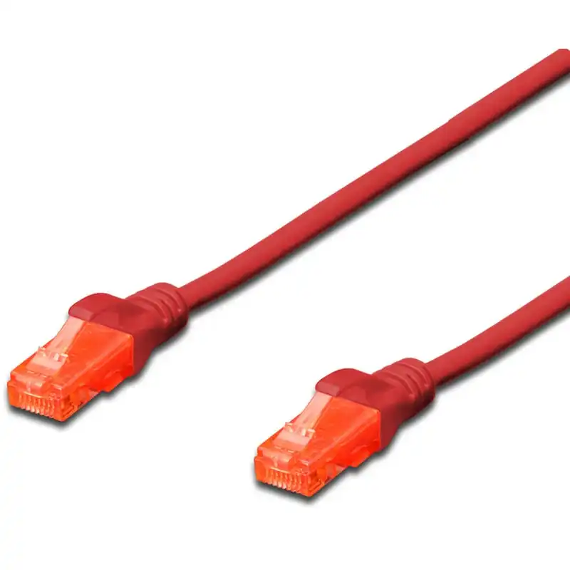 Cable de Red UTP RJ45 Cat 6e 50cm Rojo