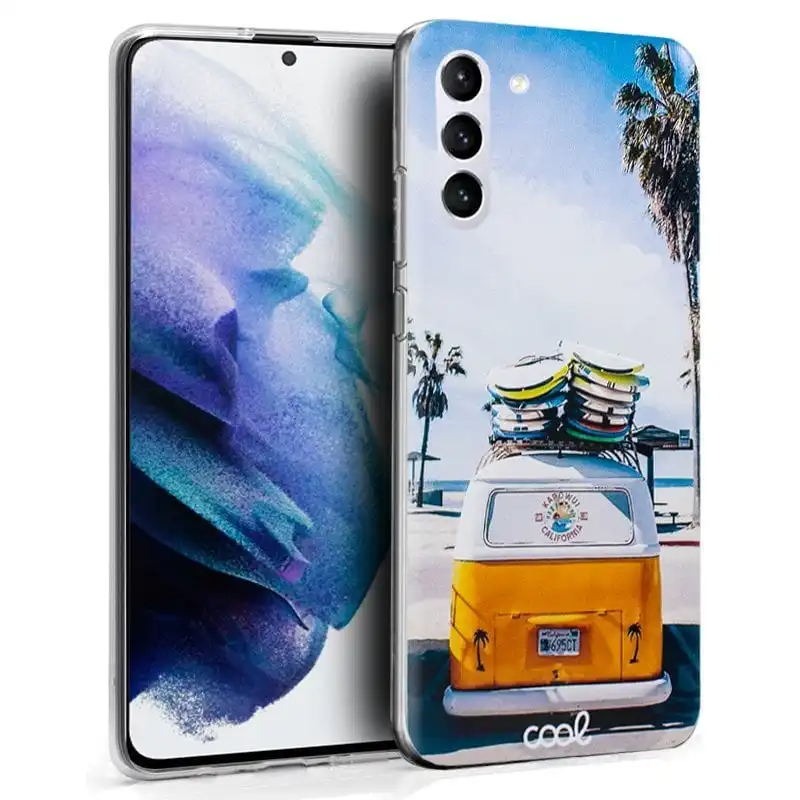 Cool Funda Silicona Dibujos Beach para Samsung Galaxy S21 Plus
