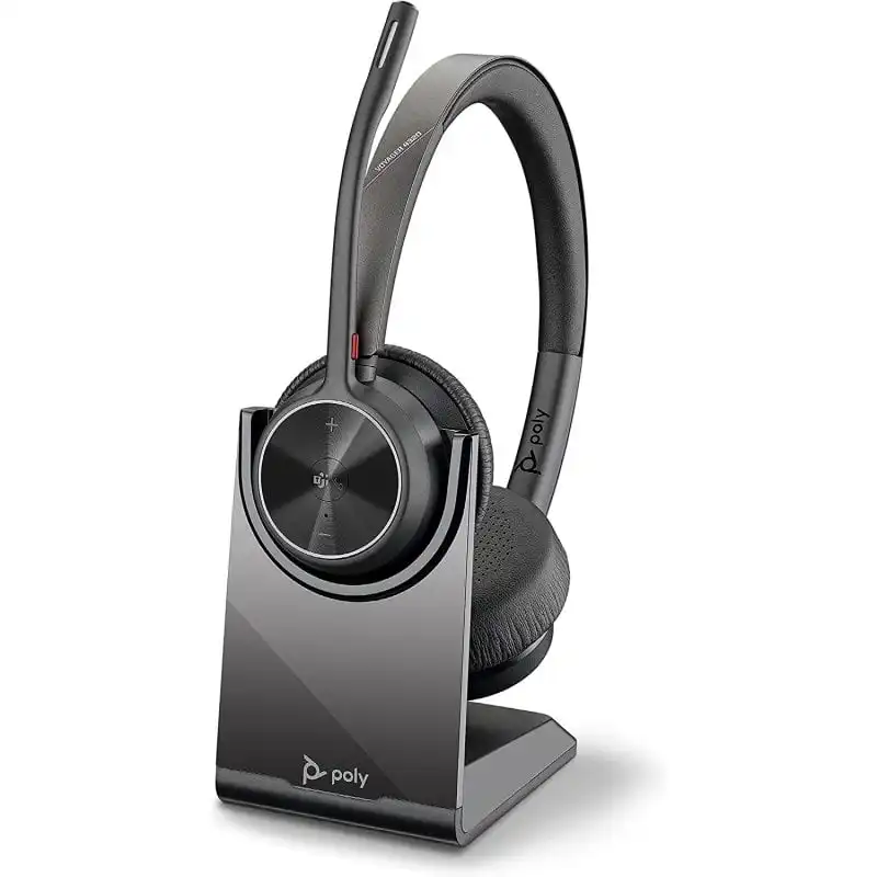 Poly Voyager 4320 UC Auriculares Inalámbricos con soporte de carga