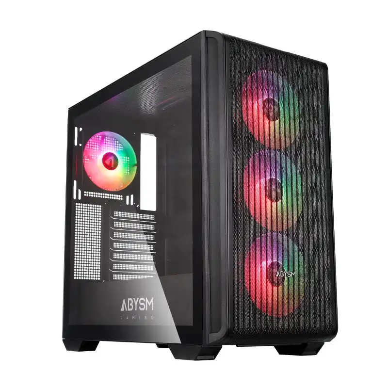 Abysm Gaming Danube Kamp BX300 Full Tower Cristal Templado USB-C Negra