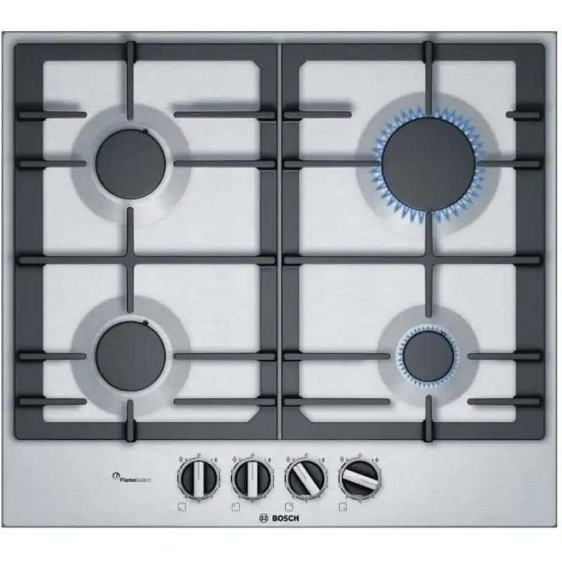 Bosch Serie 6 PCP6A5B90 Encimera de Gas 4 Zonas Inox