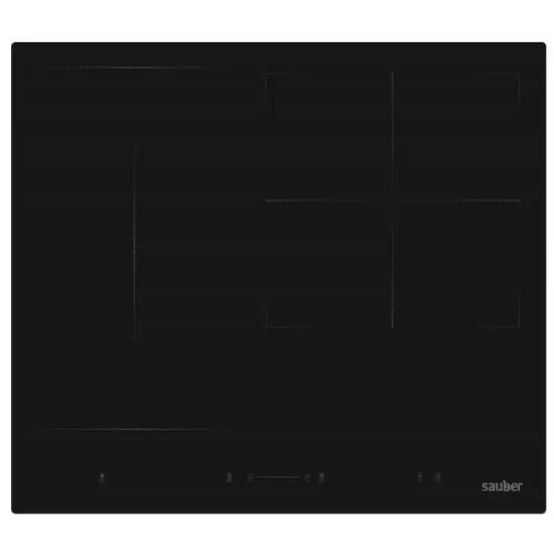 Sauber Serie 7-800 Placa Vitrocerámica 3 Zonas 60cm Negra