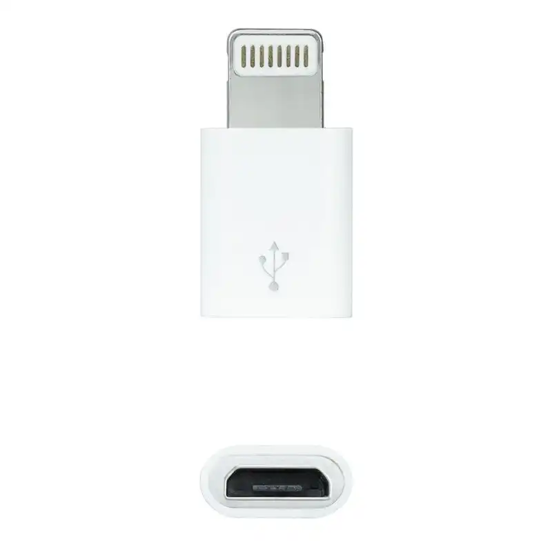 Nanocable Adaptador Lightning a Micro USB Blanco
