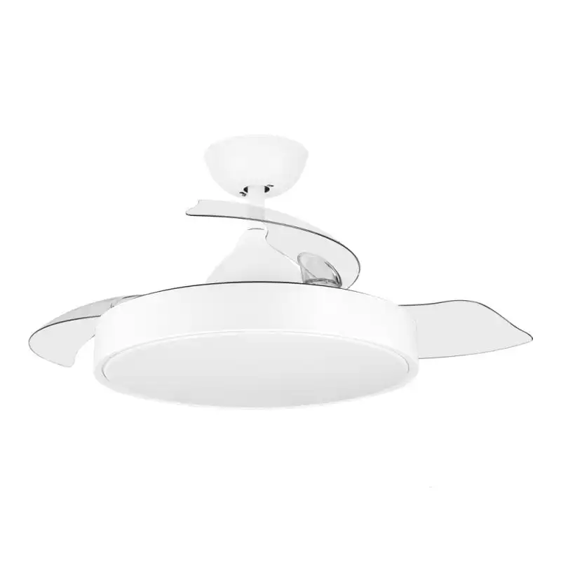 Orbegozo CP 120092 Ventilador de Techo con Aspas Retráctiles y Luz 35W Blanco