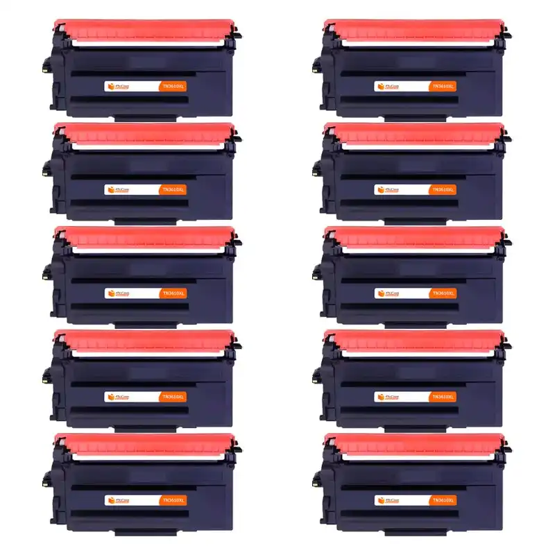 Pccom Essential Brother Tn3610xl Tóner Compatible Negro Pack 10