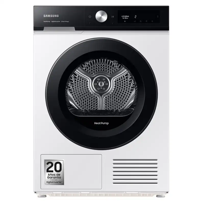 Samsung BESPOKE DV90BB5245AES3 Secadora Bomba de Calor Carga Frontal 9Kg A+++ Blanca