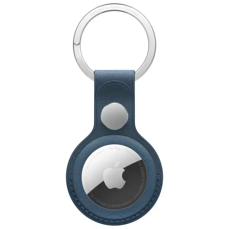 Apple FineWoven Key Ring Llavero de Trenzado Fino para AirTag Azul Pacífico
