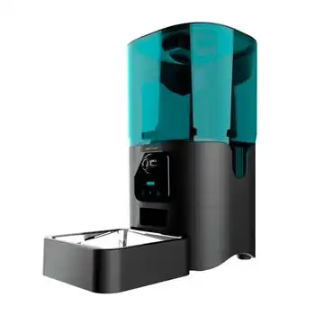 Comedero De Mascotas Automático Cecotec Pumba 6000 Purrfect Meal Smart Vision 6l Wifi, Cámara Y Micrófono Negro