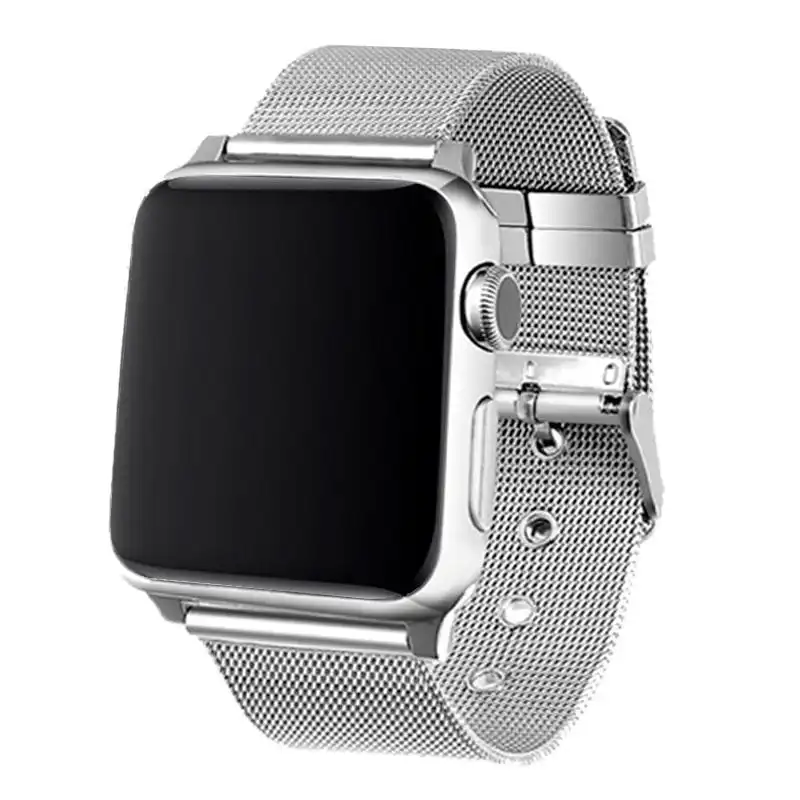 Cool Correa Metal Plata para Apple Watch 42/44mm Series 1/2/3/4/5/6/SE