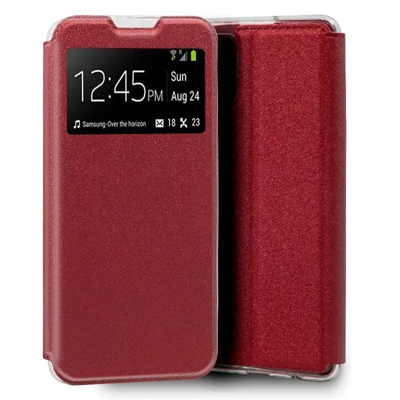 Cool Funda Flip Cover Liso Rojo para Samsung Galaxy S20 Plus
